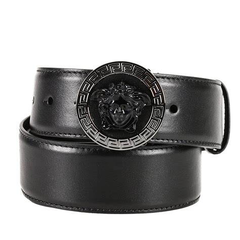 black Versace belt men